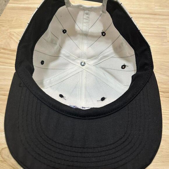 Vintage 90s Planet Hollywood Reno Hat Jail Stripes Snapback - Picture 3 of 4